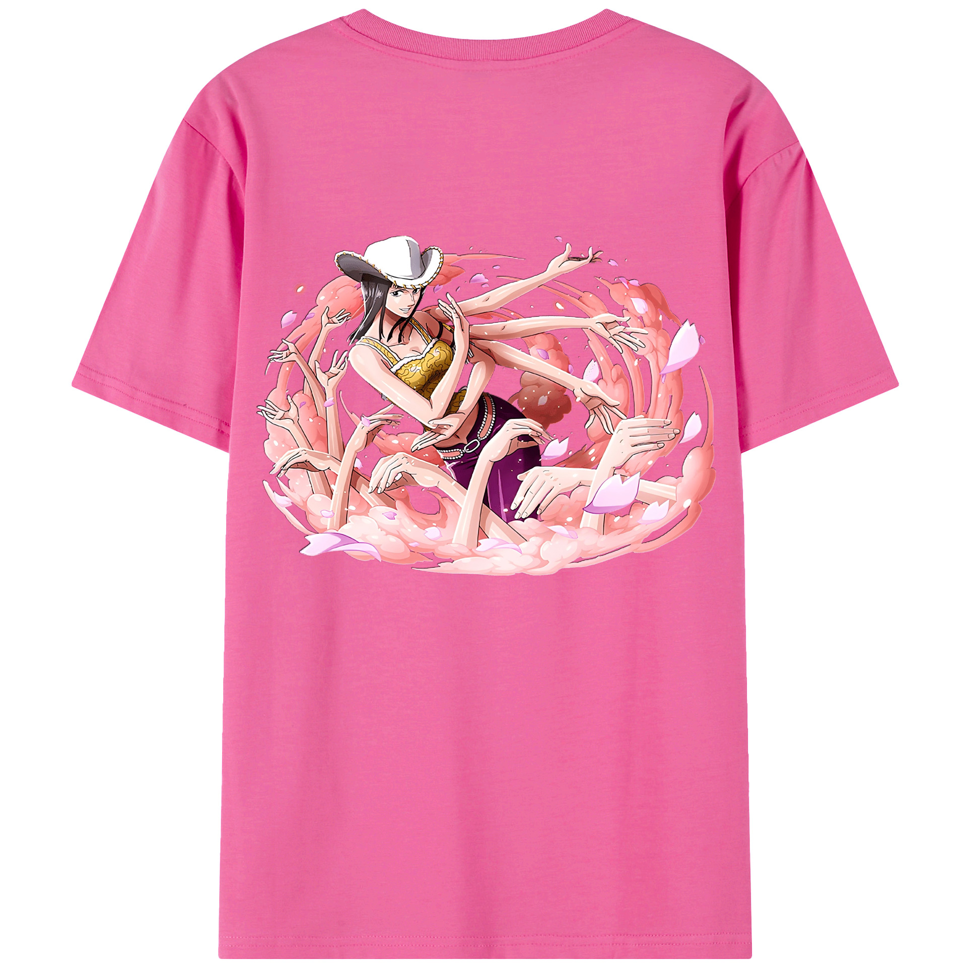 ワンピース ニコ・ロビン ONE PIECE Nico Robin レディース半袖Tシャツ(バックプリント)